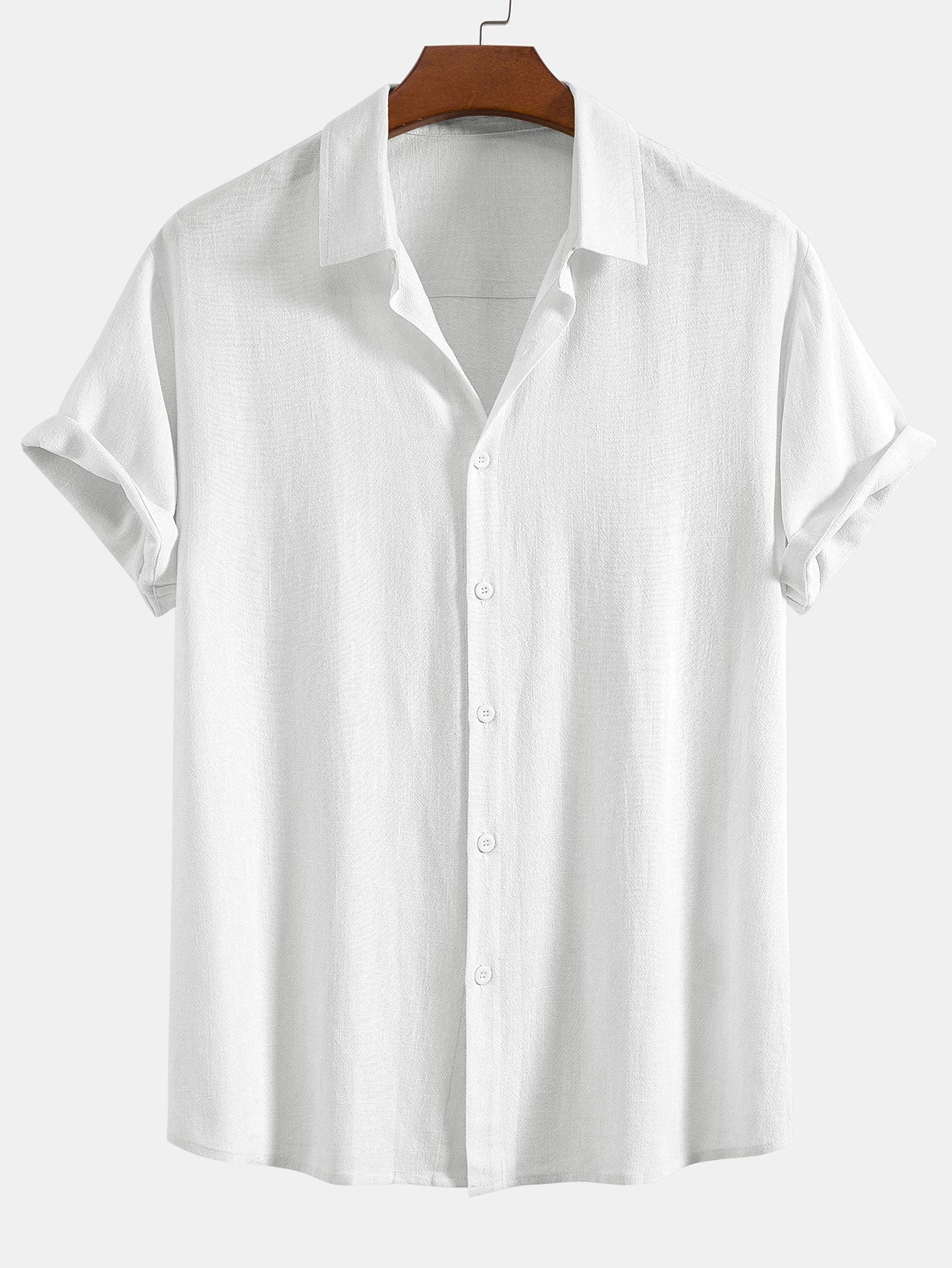 Men's Button Front Shirt and Drawstring Pants Two Piece Set