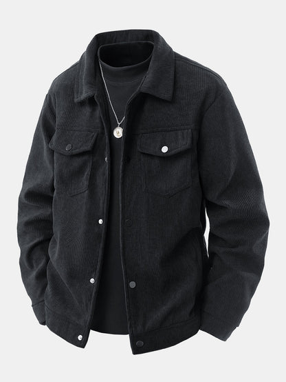 Men's Utility Shirt Jacket Long Sleeve Two Chest Pockets