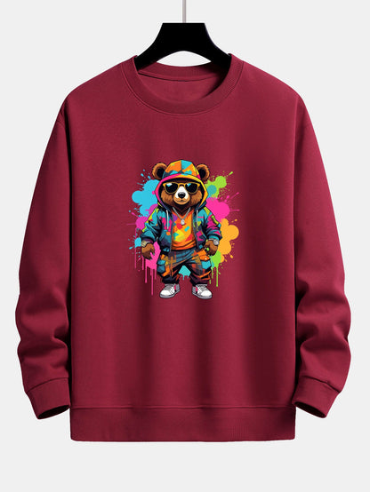 Men's Graphic Crewneck Sweatshirt Long Sleeve Pullover