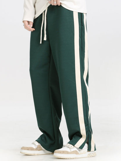 Men's Collared Pullover Sweatshirt Matching Track Pants Set
