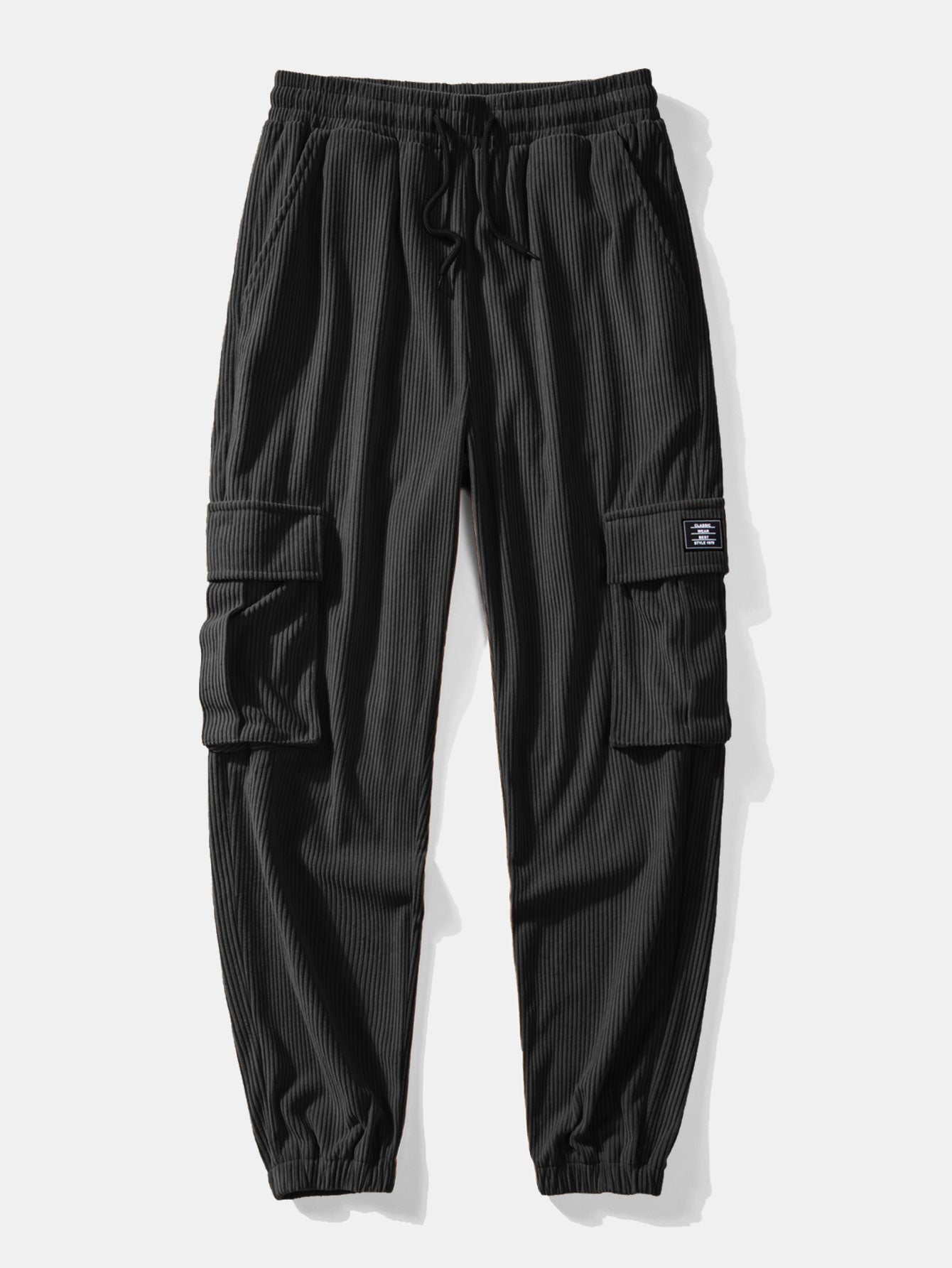 Men's Button Front Jacket Cargo Pants Matching Set