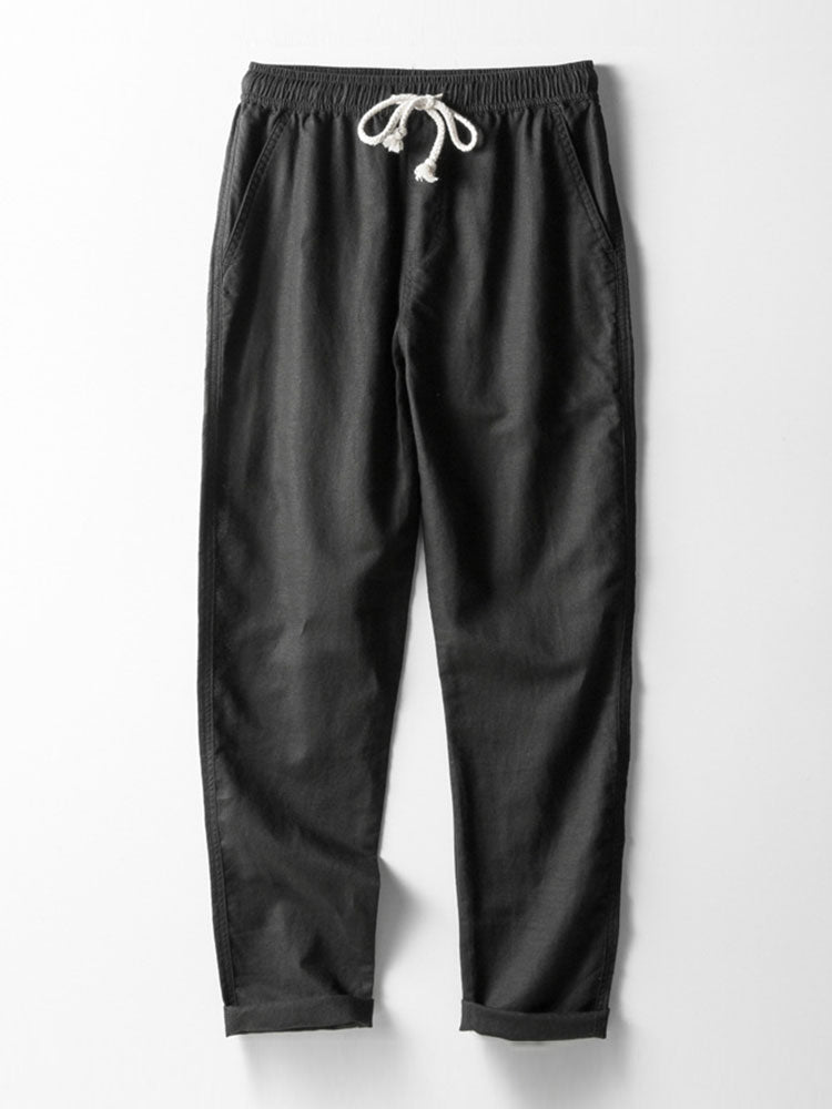 Men's Button Front Shirt and Drawstring Pants Two Piece Set