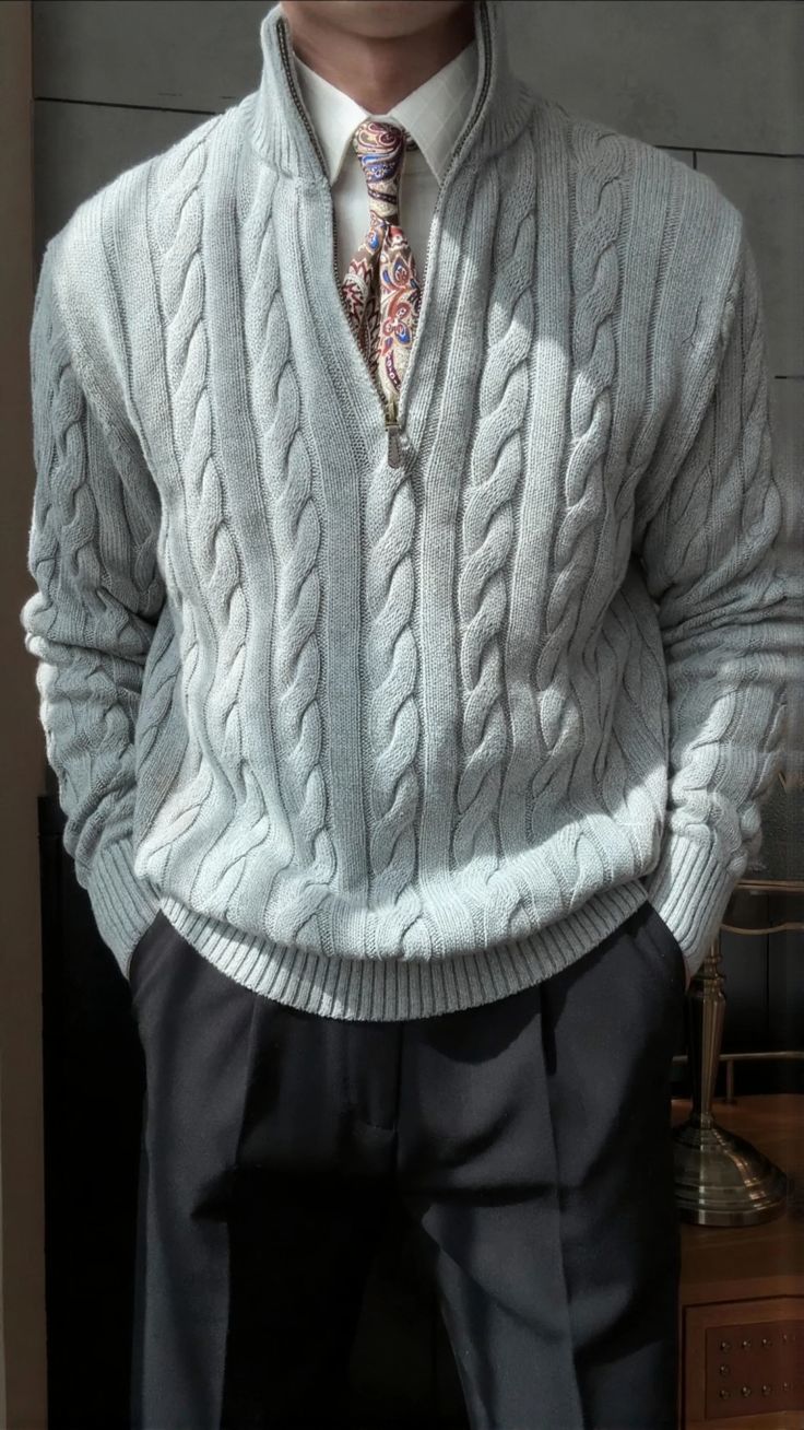 Men's Half Zip Sweater