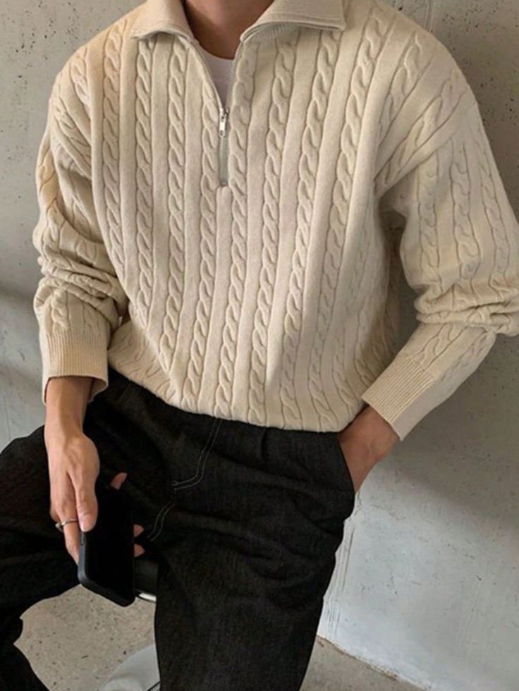 Men's Half Zip Sweater