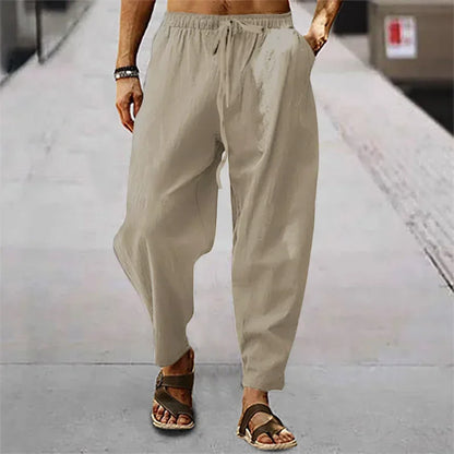 Men's Loose Fit Joggers with Drawstring Waist and Pockets