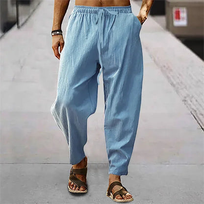 Men's Loose Fit Joggers with Drawstring Waist and Pockets