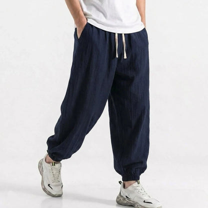 Men's Harem Trousers Loose Fit Drawstring Elasticated Cuffs