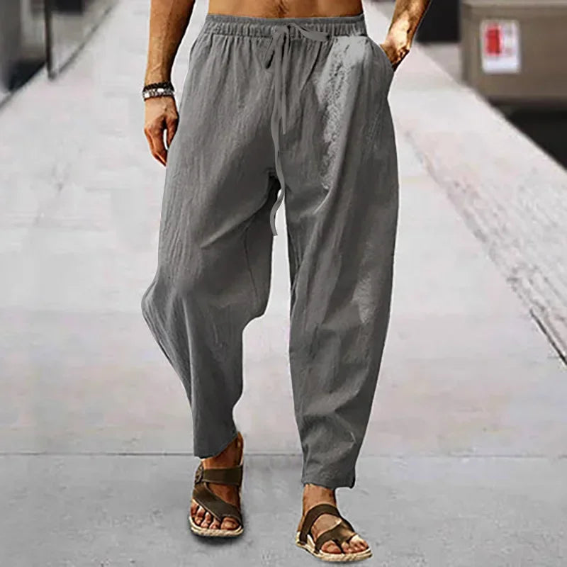 Men's Loose Fit Joggers with Drawstring Waist and Pockets