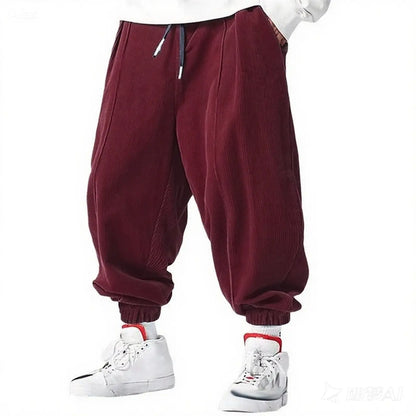 Men's Joggers Drawstring Waist Baggy Fit Elastic Cuffs