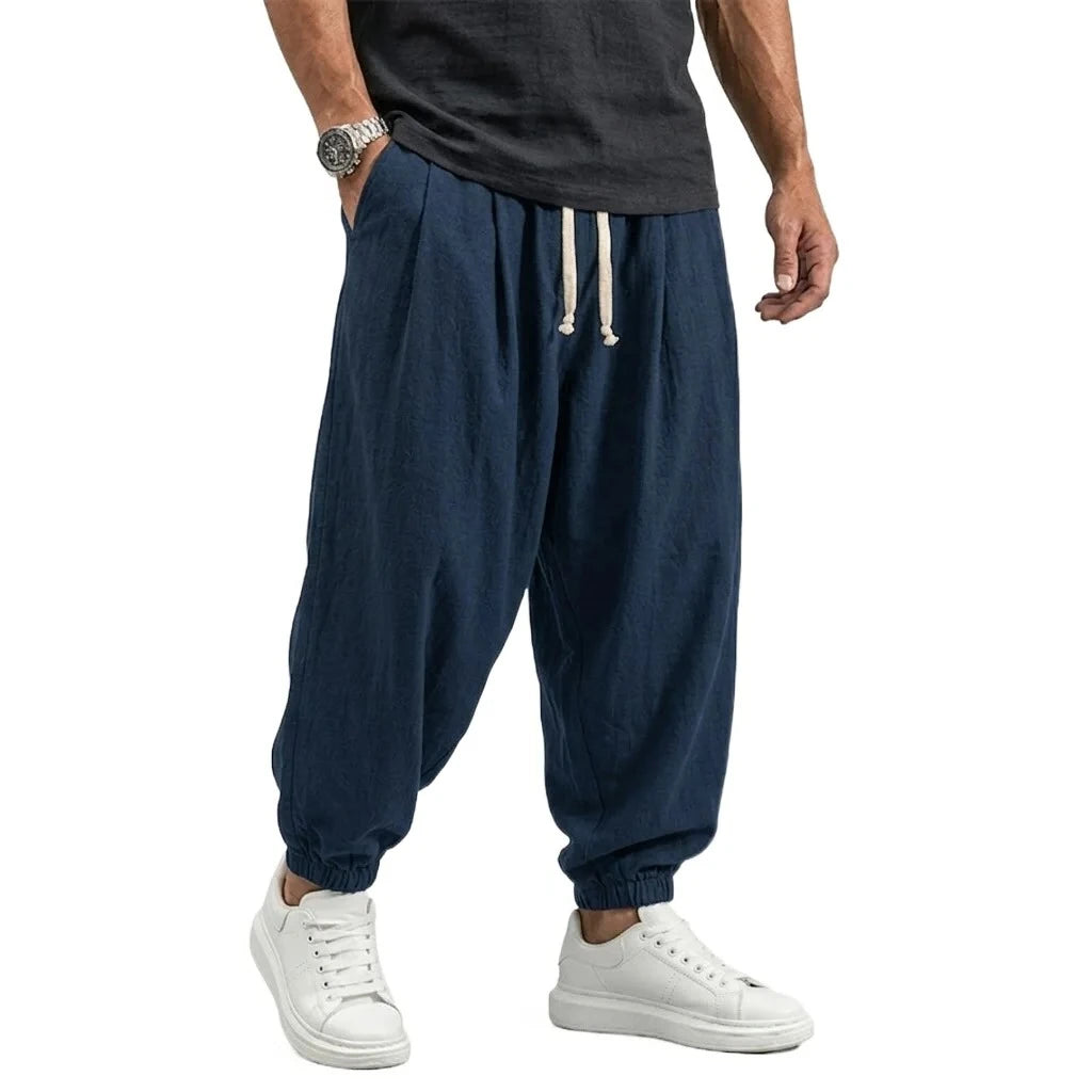 Men's Harem Trousers Loose Fit Elasticated Cuffs