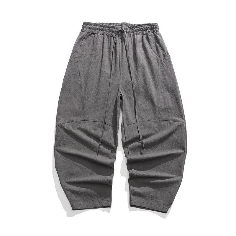 Men's Harem Trousers – Loose Fit Elasticated Waist