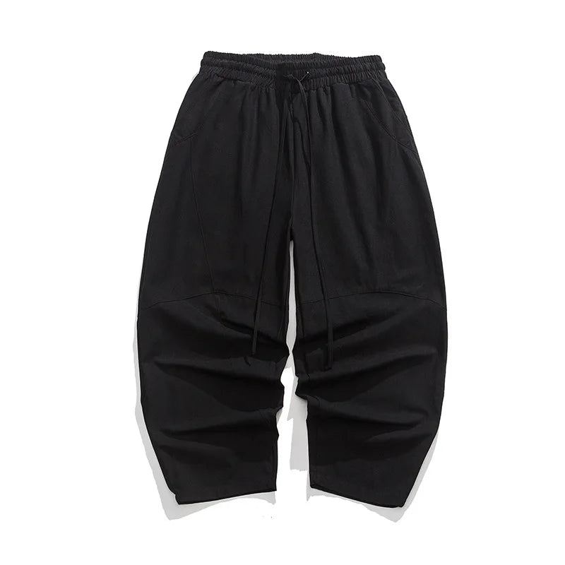 Men's Harem Trousers – Loose Fit Elasticated Waist