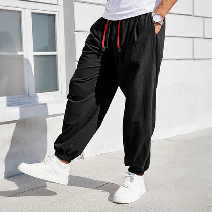Men's Relaxed Fit Joggers with Drawstring Waist and Pockets