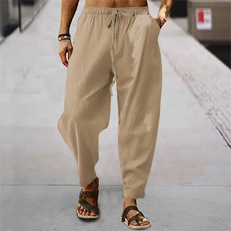 Men's Loose Fit Joggers with Drawstring Waist and Pockets