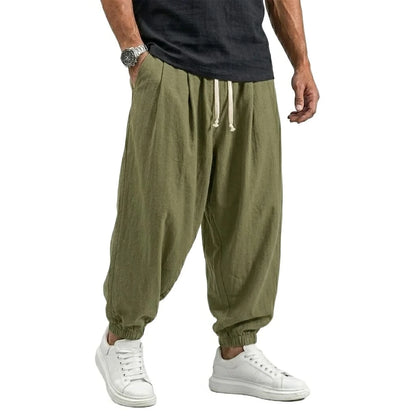 Men's Harem Trousers Loose Fit Elasticated Cuffs