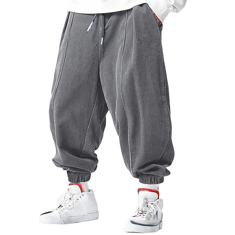 Men's Joggers Drawstring Waist Baggy Fit Elastic Cuffs