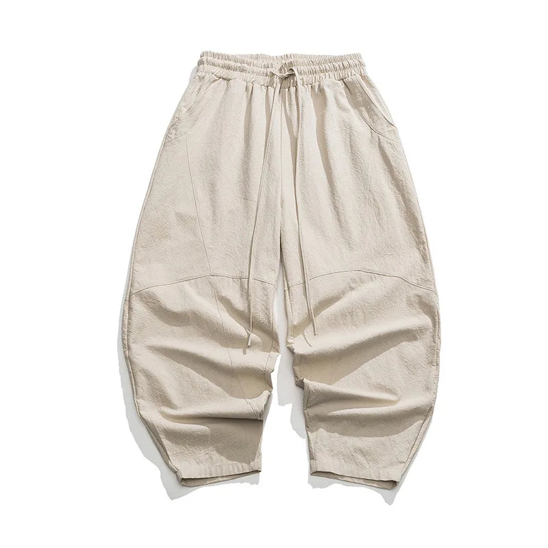 Men's Harem Trousers – Loose Fit Elasticated Waist