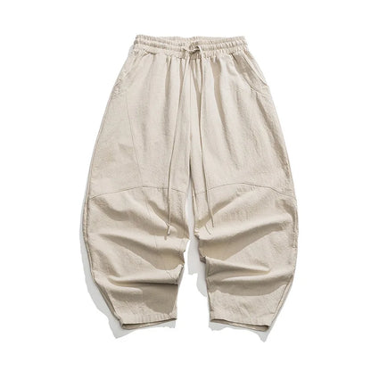 Men's Harem Trousers – Loose Fit Elasticated Waist