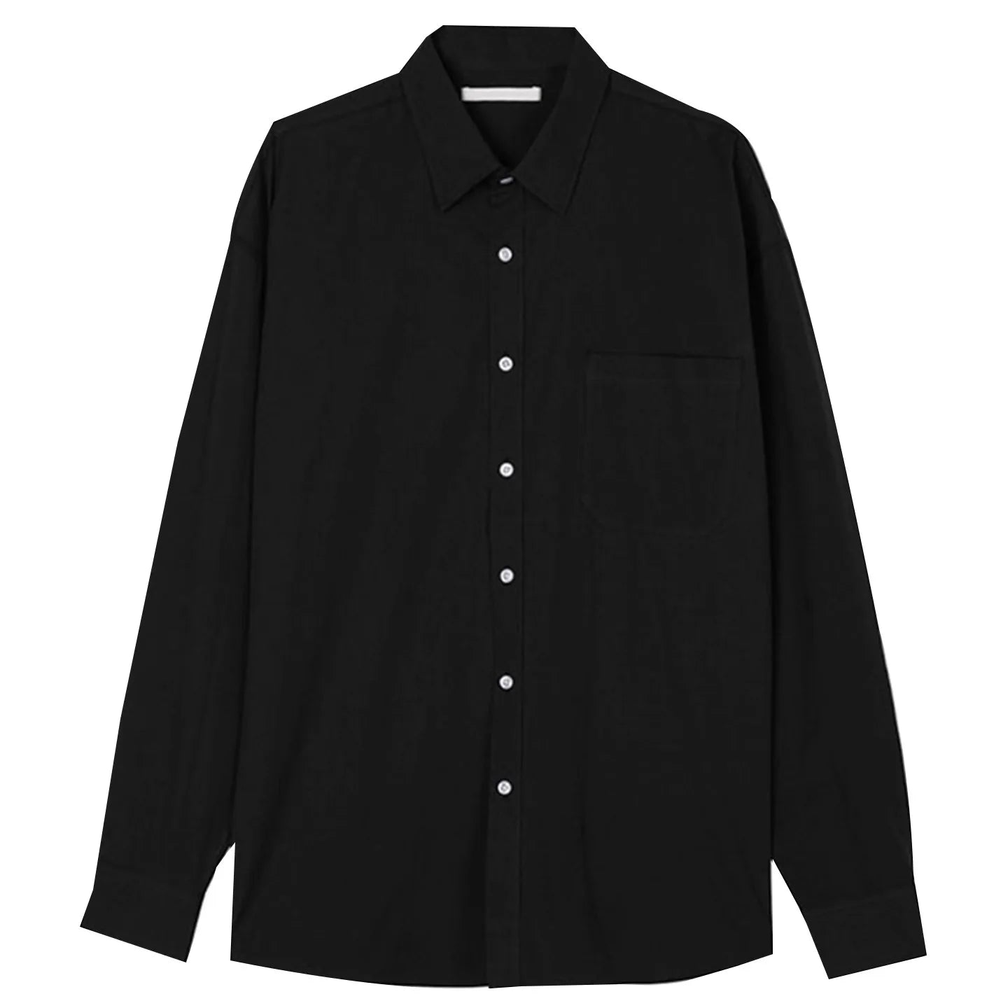 Men's Long Sleeve Button Shirt with Chest Pocket