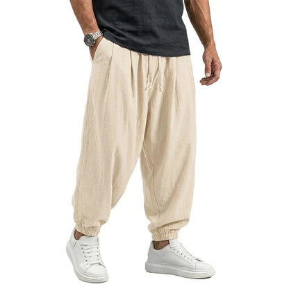Men's Harem Trousers Loose Fit Elasticated Cuffs