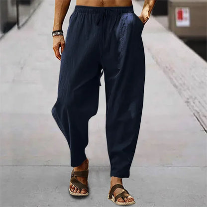 Men's Loose Fit Joggers with Drawstring Waist and Pockets