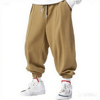 Men's Joggers Drawstring Waist Baggy Fit Elastic Cuffs