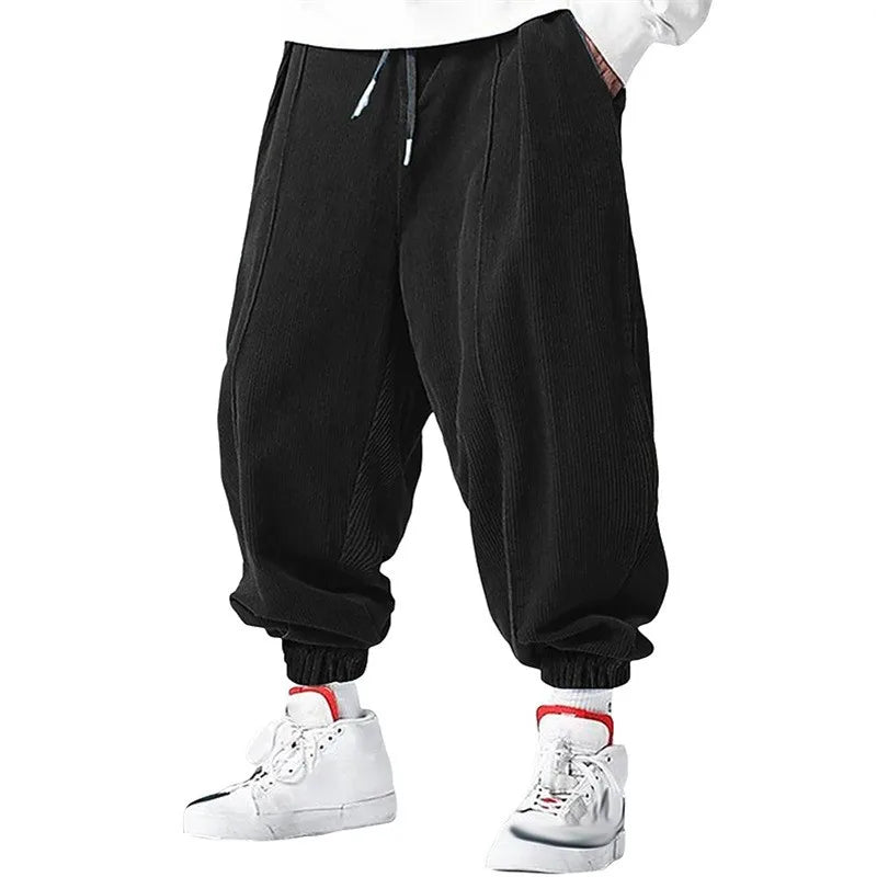 Men's Joggers Drawstring Waist Baggy Fit Elastic Cuffs