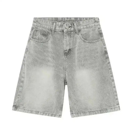 Men's Denim Shorts with Five Pocket Design