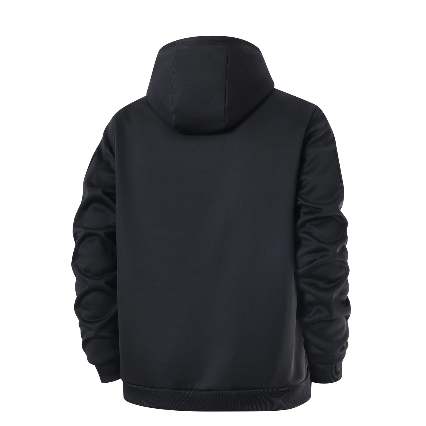Men's Fleece Lined Hooded Jacket – Full Zip Warm Winter Coat with Pockets
