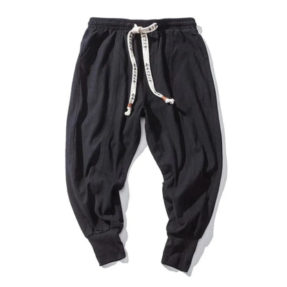 Men's Harem Trousers Relaxed Fit Drawstring Waist Elasticated Cuffs