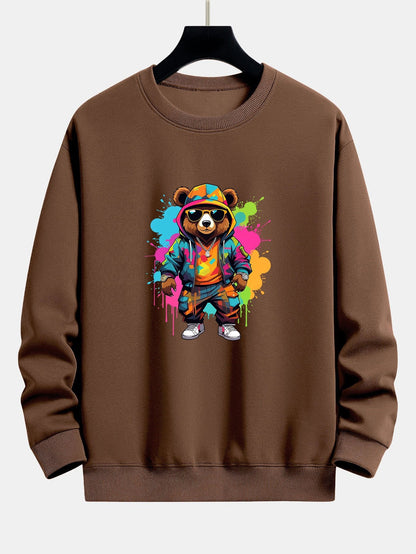 Men's Graphic Crewneck Sweatshirt Long Sleeve Pullover