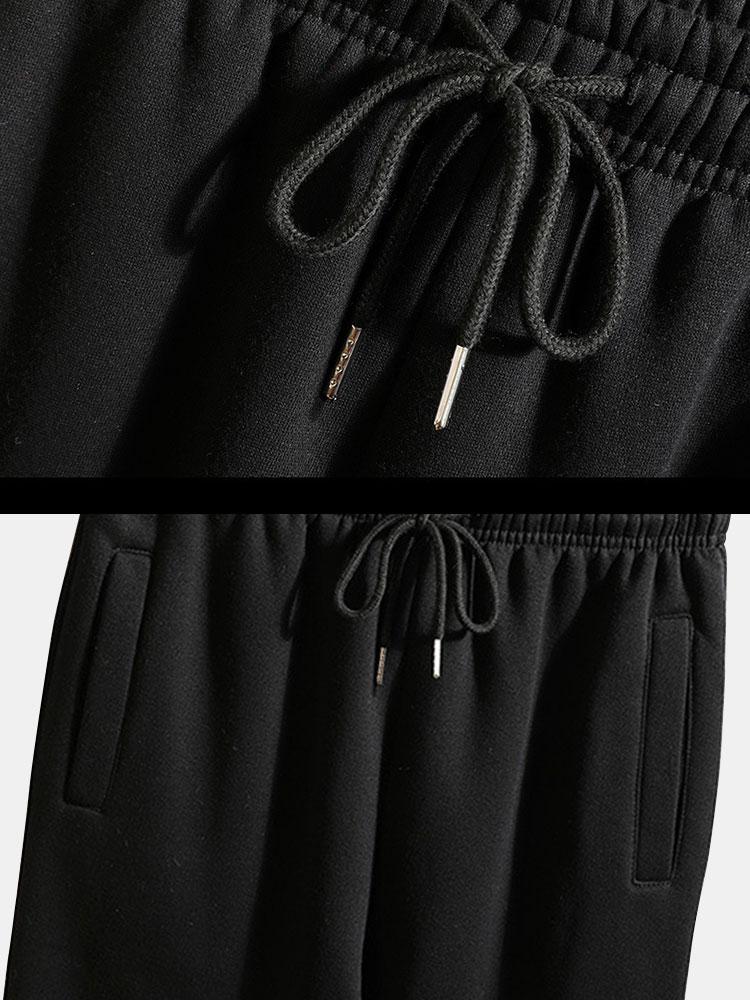 Men's Button Front Varsity Jacket Pants Matching Set