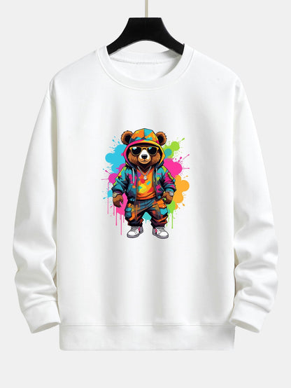 Men's Graphic Crewneck Sweatshirt Long Sleeve Pullover
