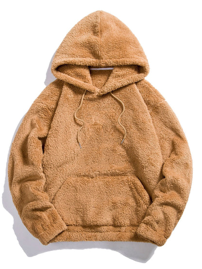 Men's Pullover Hooded Sweatshirt Long Sleeve Front Pocket