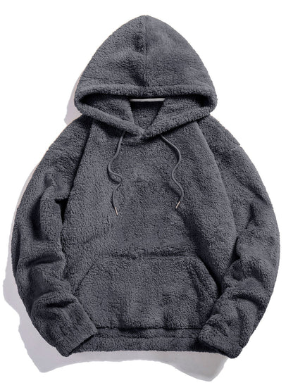 Men's Pullover Hooded Sweatshirt Long Sleeve Front Pocket
