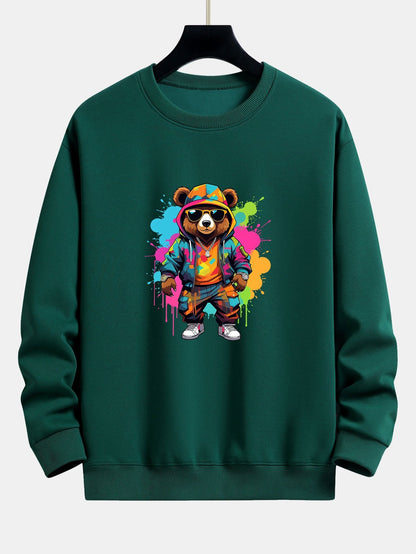 Men's Graphic Crewneck Sweatshirt Long Sleeve Pullover