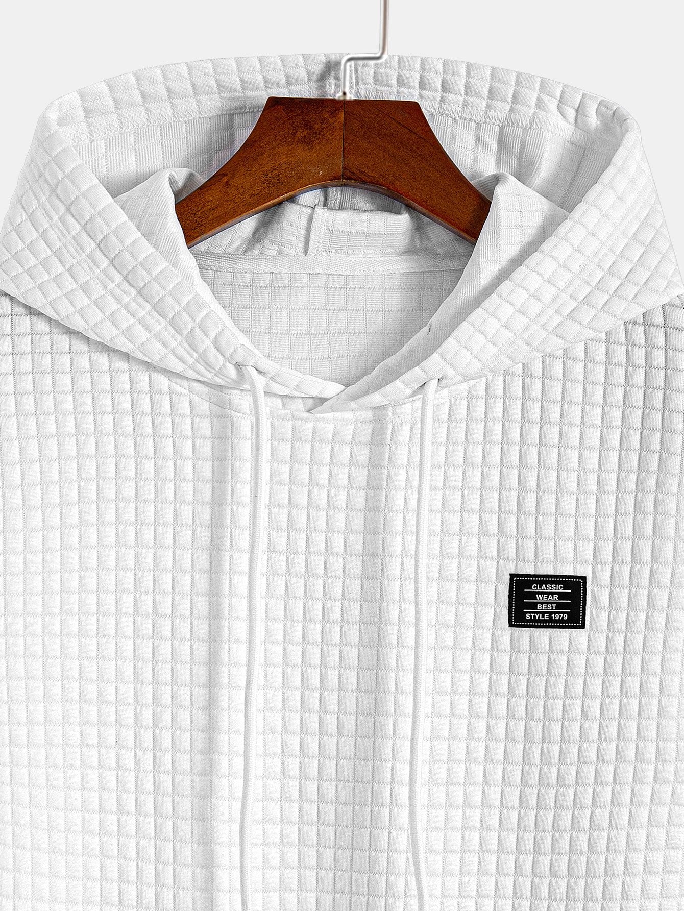 Men's Short Sleeve Hooded Tee Drawstring Pullover Regular Fit Shirt